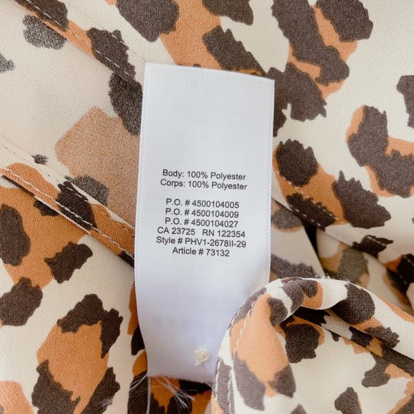 Babaton Artizia Akira Blouse LIKE NEW animal print women's shirts small - Picture 16 of 17